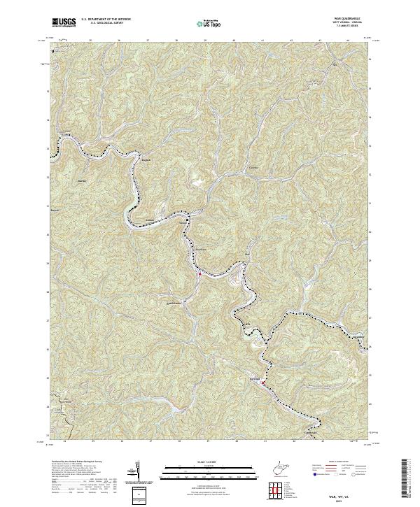 USGS Topographic Map – War