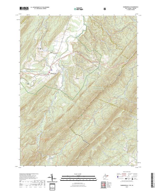USGS Topographic Map – Wardensville