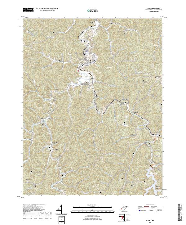 USGS Topographic Map – Wayne