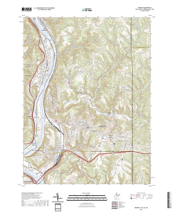 USGS Topographic Map – Weirton