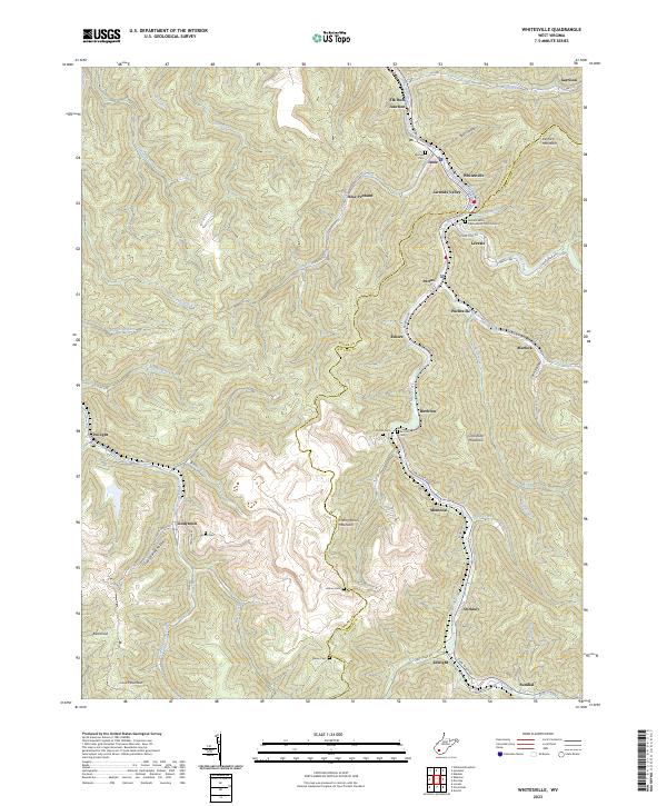 USGS Topographic Map – Whitesville