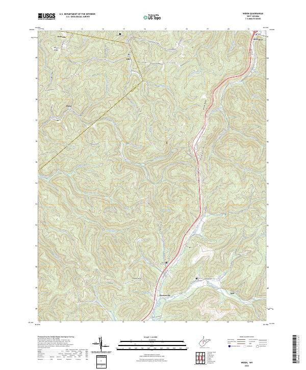 USGS Topographic Map – Widen