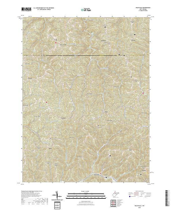 USGS Topographic Map – Wileyville