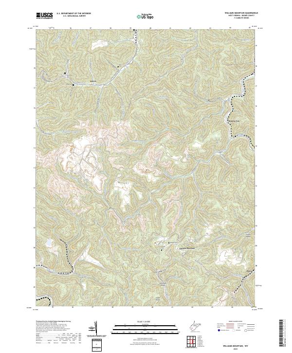 USGS Topographic Map – Williams Mountain