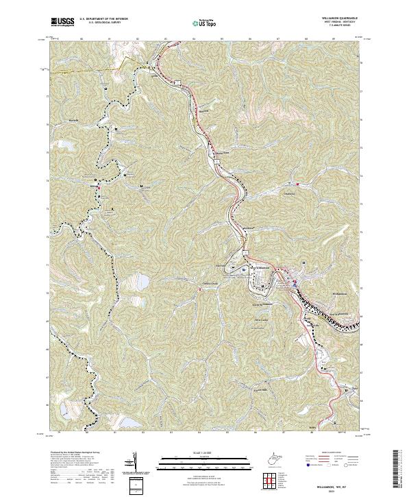 USGS Topographic Map – Williamson