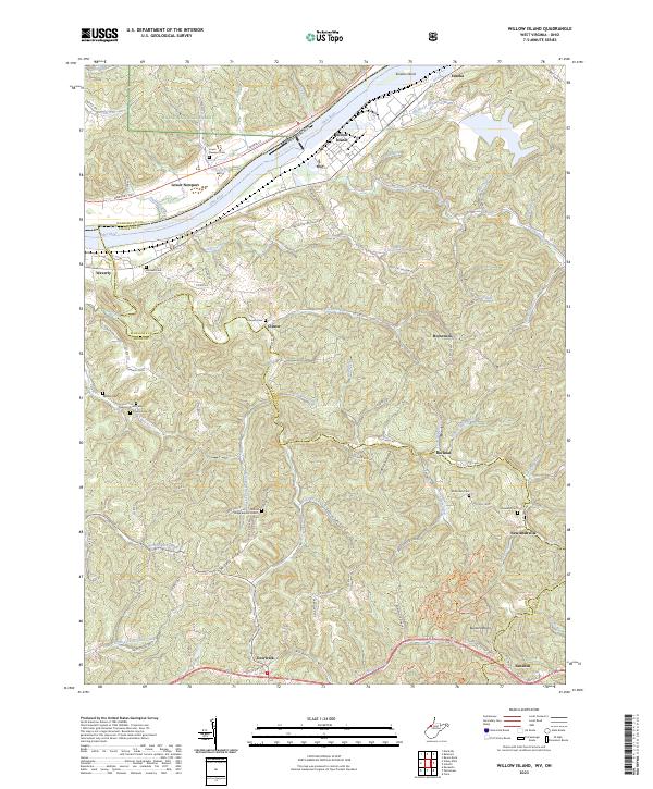 USGS Topographic Map – Willow Island