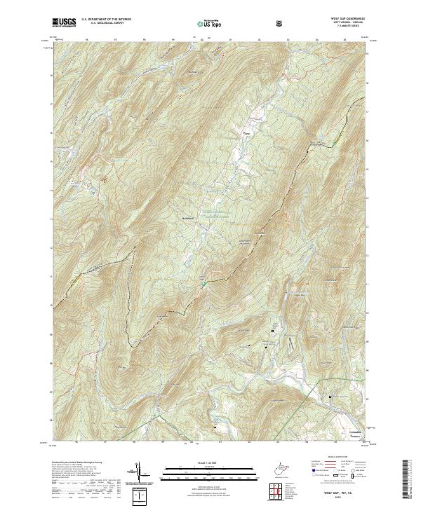 USGS Topographic Map – Wolf Gap