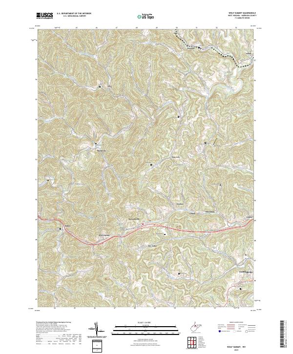 USGS Topographic Map – Wolf Summit