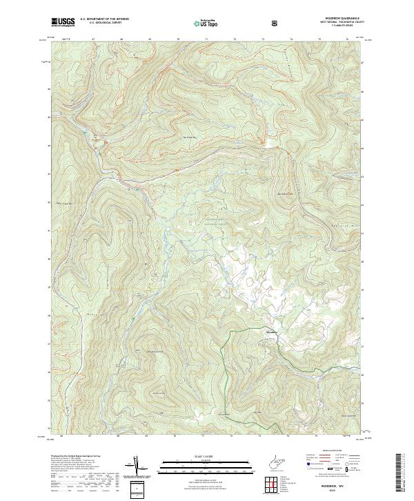 USGS Topographic Map – Woodrow