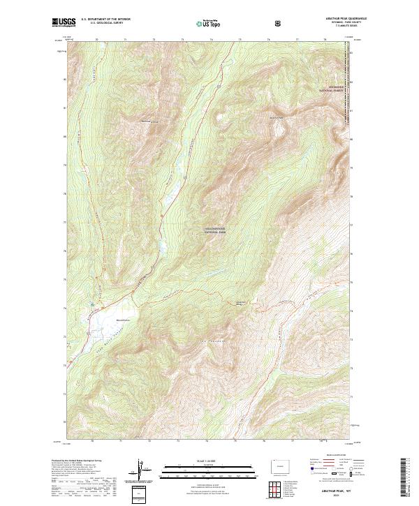 USGS Topographic Map – Abiathar Peak