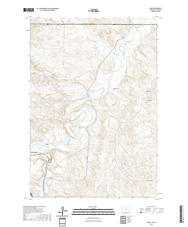 USGS Topographic Map – Acme