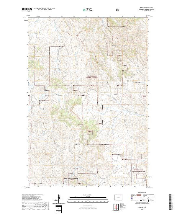 USGS Topographic Map – Adon NW