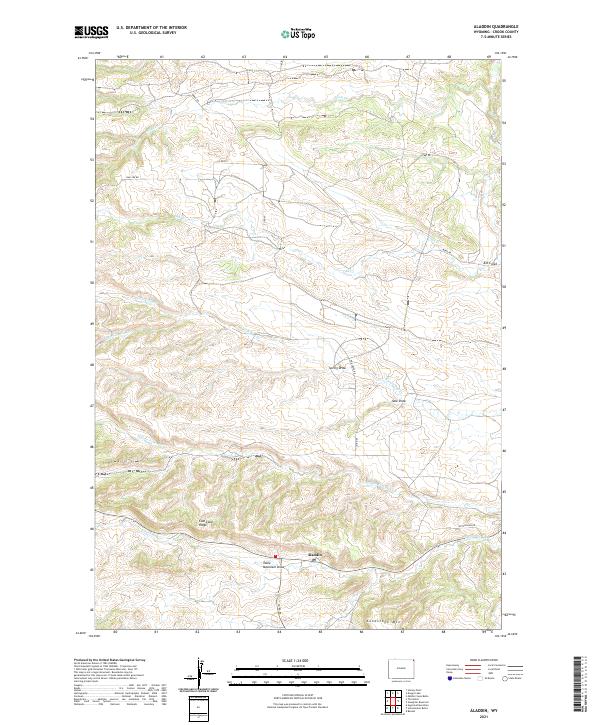 USGS Topographic Map – Aladdin