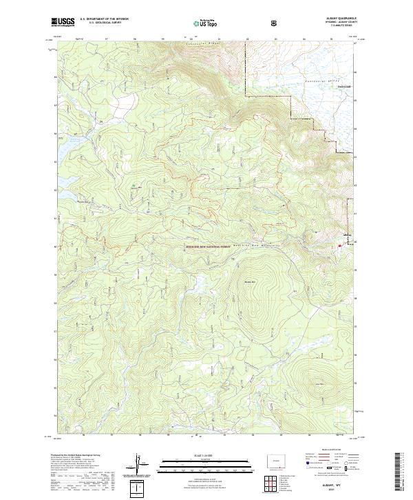 USGS Topographic Map – Albany