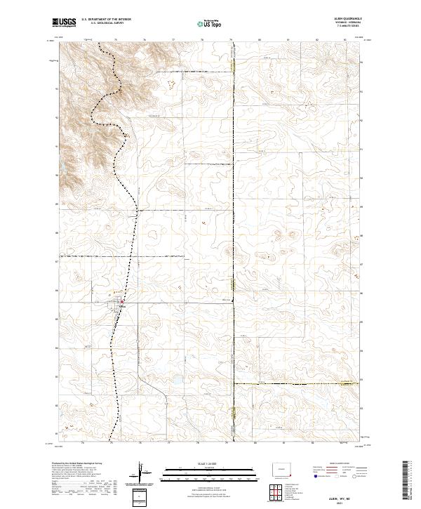 USGS Topographic Map – Albin