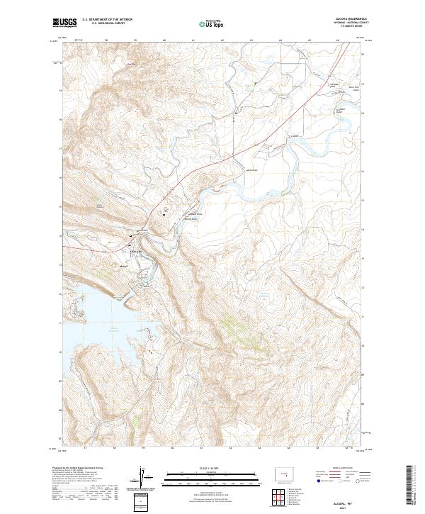 USGS Topographic Map – Alcova