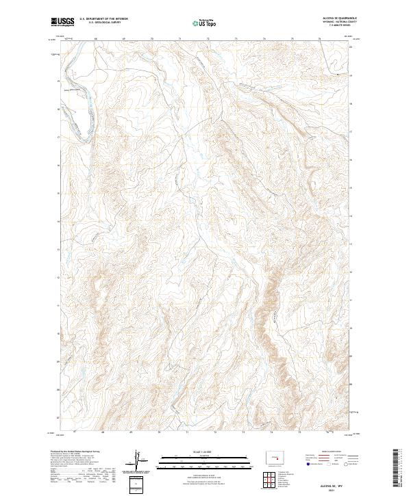 USGS Topographic Map – Alcova SE
