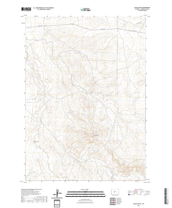 USGS Topographic Map – Alkali Butte