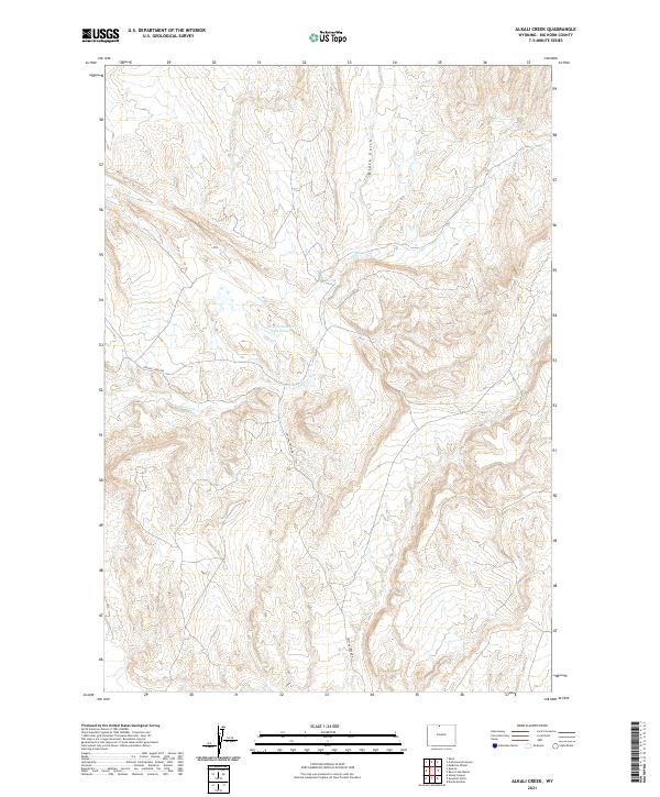 USGS Topographic Map – Alkali Creek