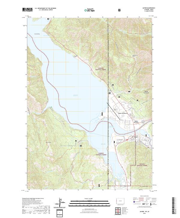 USGS Topographic Map – Alpine