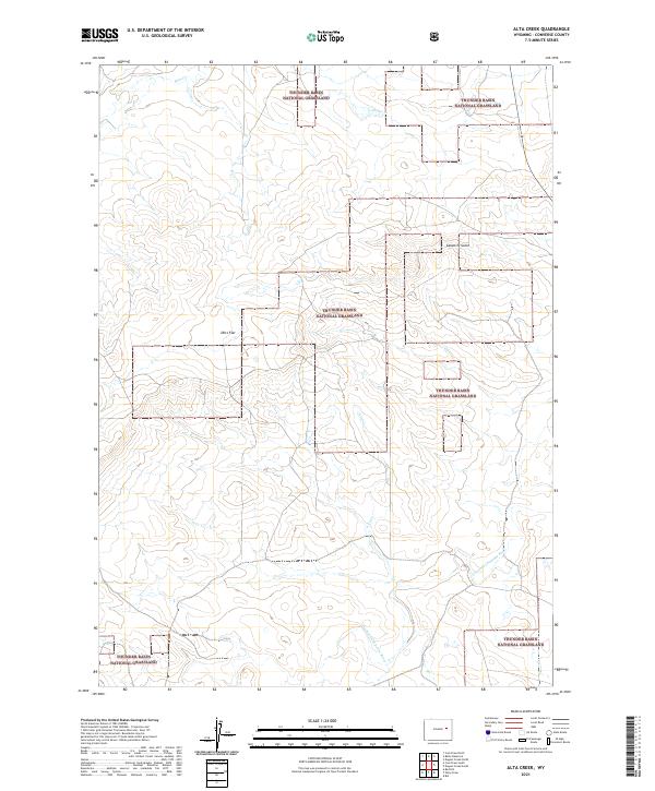 USGS Topographic Map – Alta Creek