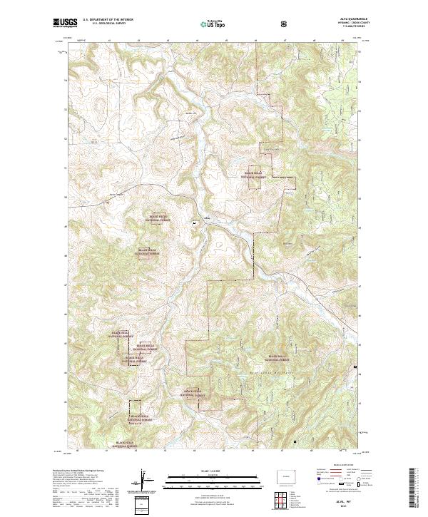 USGS Topographic Map – Alva