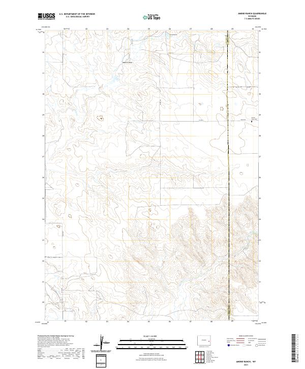 USGS Topographic Map – Amend Ranch