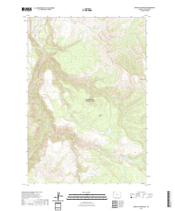 USGS Topographic Map – Amethyst Mountain