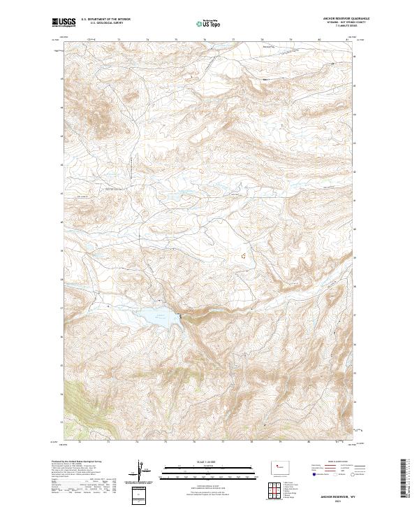 USGS Topographic Map – Anchor Reservoir
