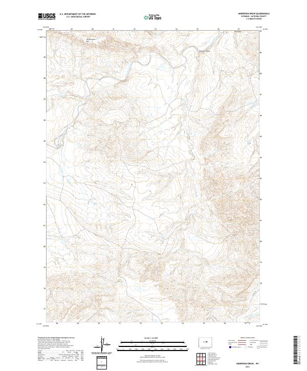 USGS Topographic Map – Anderson Draw