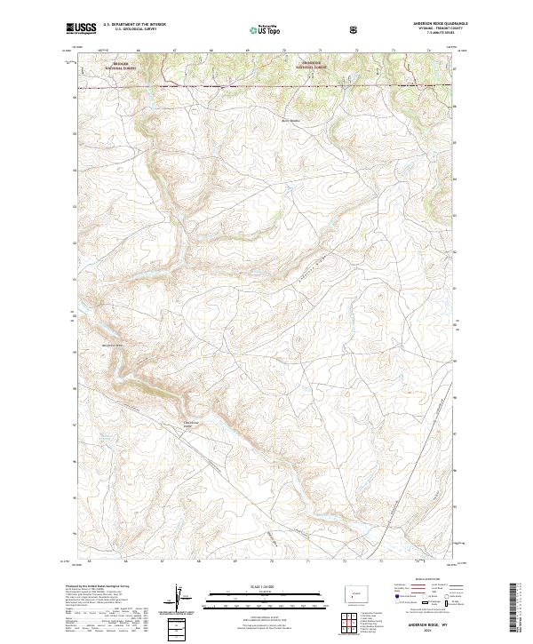 USGS Topographic Map – Anderson Ridge