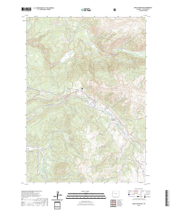 USGS Topographic Map – Angle Mountain