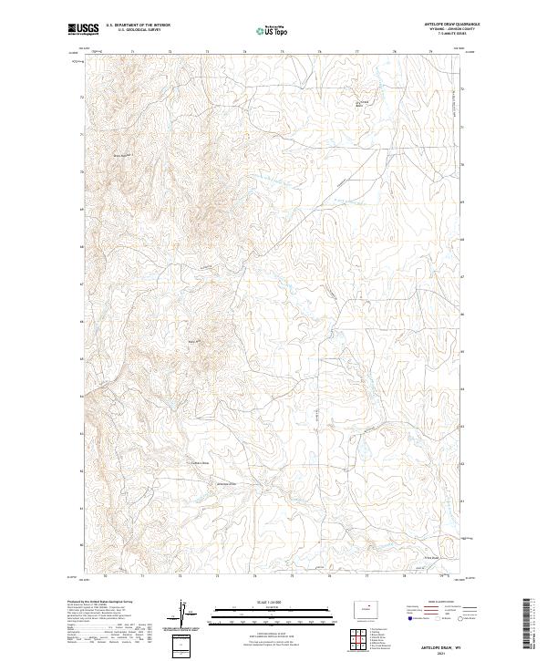 USGS Topographic Map – Antelope Draw