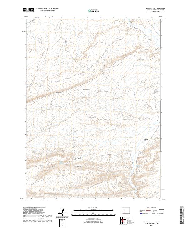 USGS Topographic Map – Antelope Flats