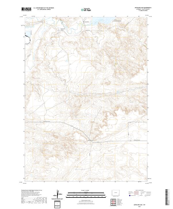 USGS Topographic Map – Antelope Gap