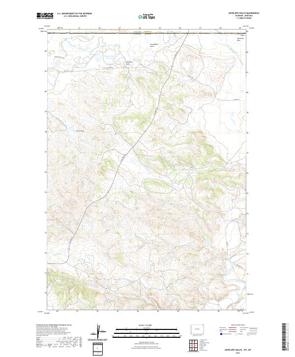 USGS Topographic Map – Antelope Gulch