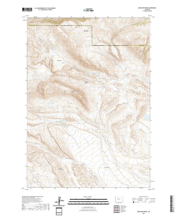 USGS Topographic Map – Antelope Ridge