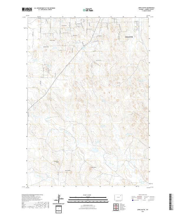 USGS Topographic Map – Appel Butte