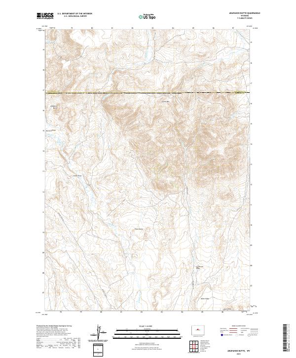 USGS Topographic Map – Arapahoe Butte