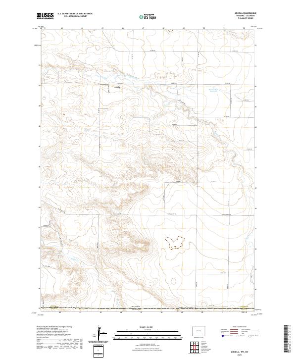 USGS Topographic Map – Arcola
