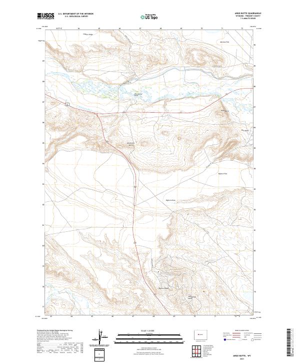 USGS Topographic Map – Argo Butte