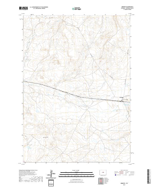 USGS Topographic Map – Arminto