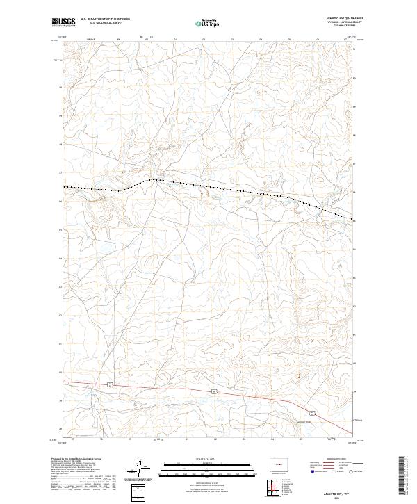 USGS Topographic Map – Arminto NW