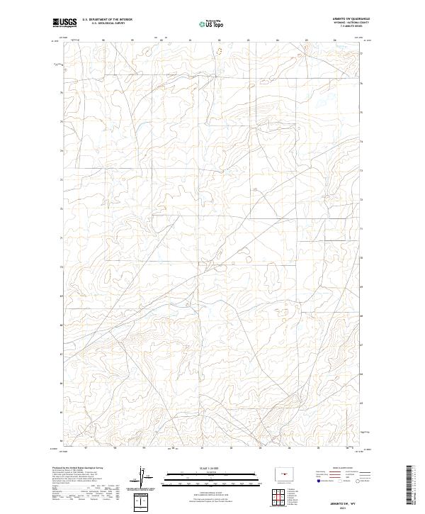 USGS Topographic Map – Arminto SW
