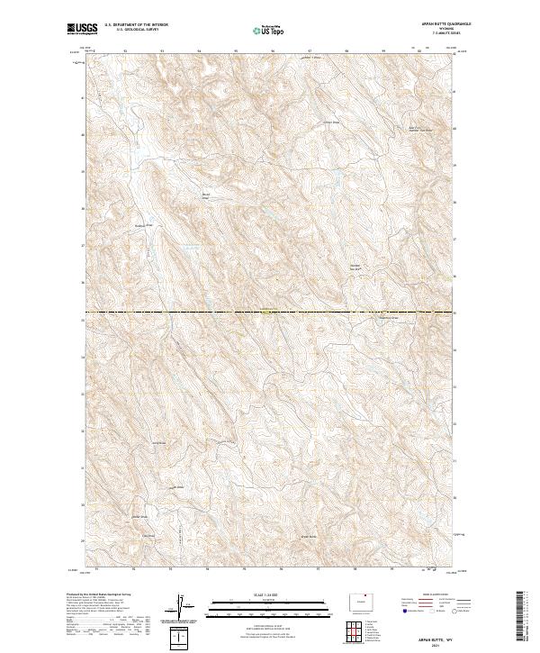 USGS Topographic Map – Arpan Butte