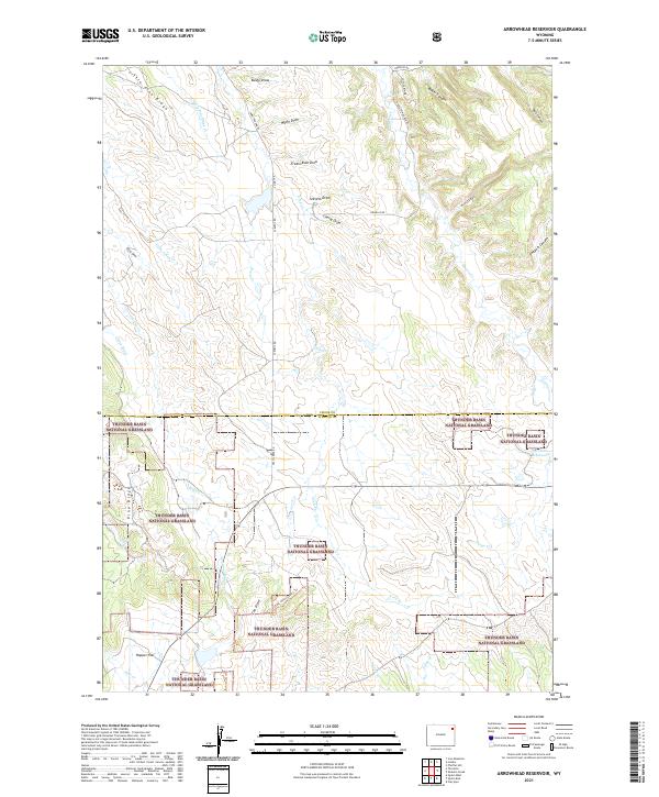 USGS Topographic Map – Arrowhead Reservoir