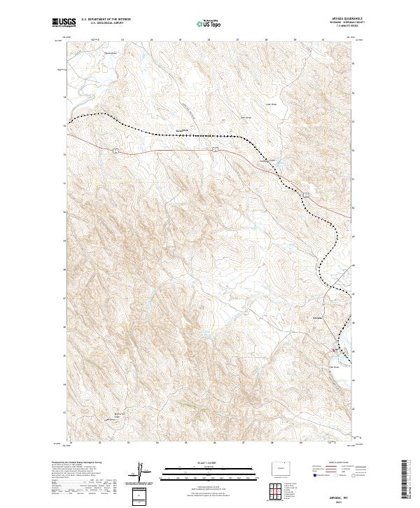 USGS Topographic Map – Arvada