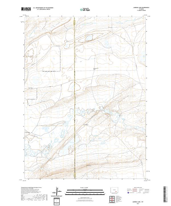 USGS Topographic Map – Aurora Lake