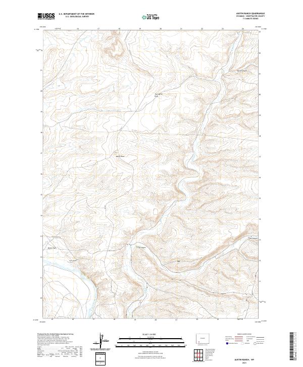 USGS Topographic Map – Austin Ranch