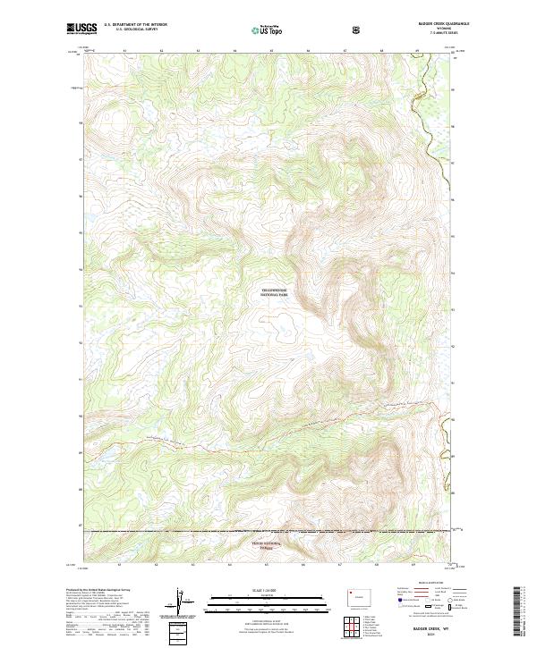 USGS Topographic Map – Badger Creek
